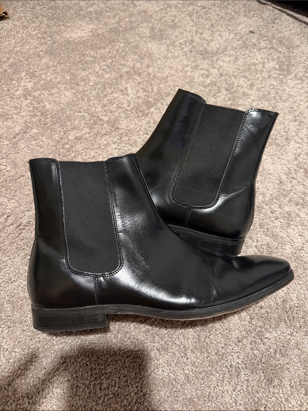 Men's Black Chelsea Boots - Sleek Slip-On Ankle Boot